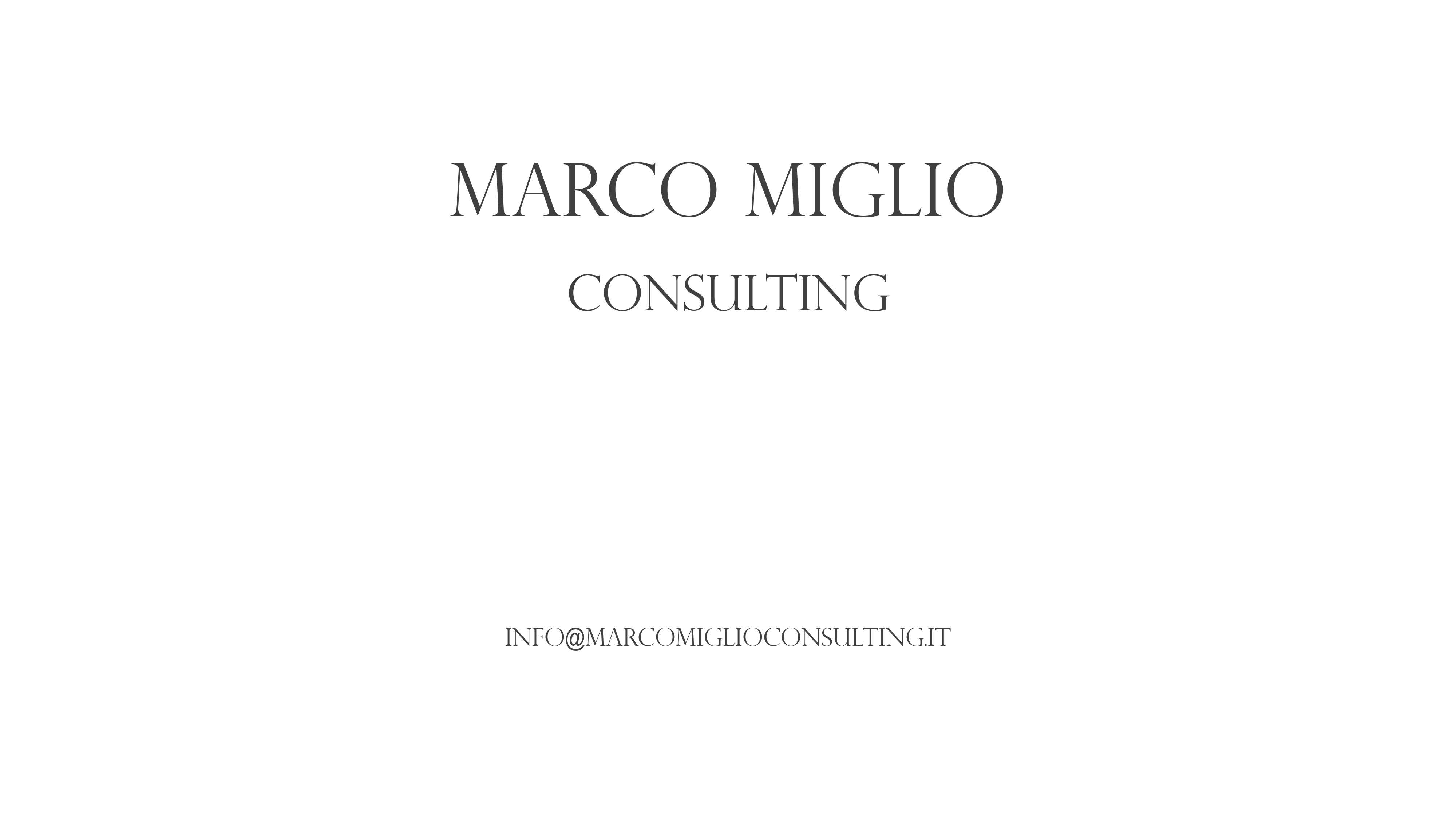 Pagina di Marco Miglio